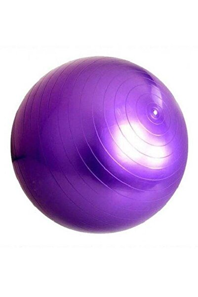 AGD Yoga and fitness balance ball with air pump, 65cm / Purple