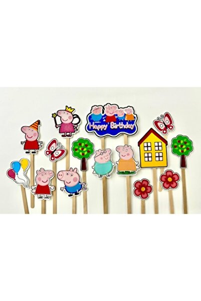 DecoParty Pepa Pig Cake Toppers Set