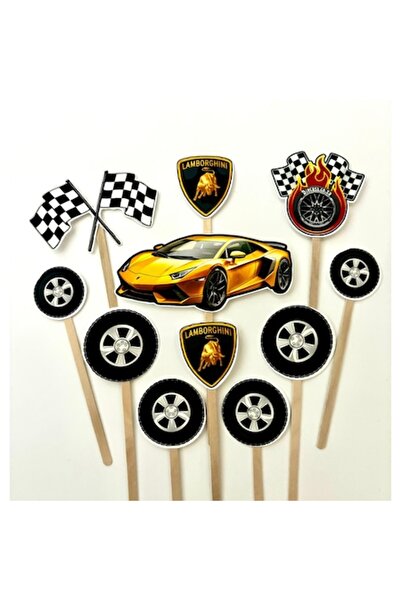 DecoParty Set decoruri pentru tort Lamborghini