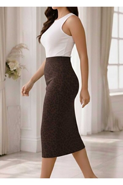 Butik Ara Boy Lycra Skirt with Elastic Waist, Product Length 70 cm