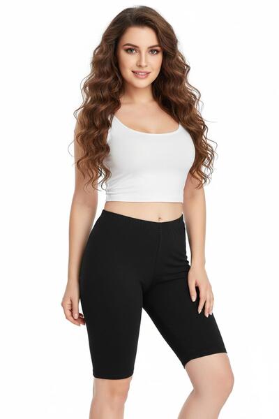 BAGLAN Women's Lycra Cotton Above-Knee Leggings Tut-0156