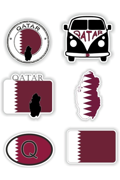 Limitless Design مجموعة ملصقات / ملصقات زخرفية بتصميم قطر - تصميم بسيط - 25x2...