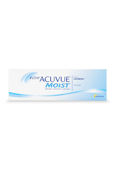 ACUVUE Moist 1-Day Pack Of 30, Daily Disposable Contact Lenses, Clear Contact...