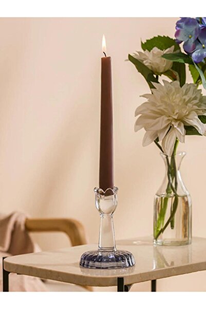 LC Waikiki Mavi Dekoratif Cam Mumluk 12 Cm (S6)