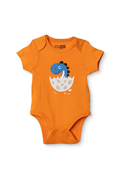 ebebek Hello Baby HelloBaby HelloBaby Erkek Bebek Kısa Kol Body Hayvan Baskıl...