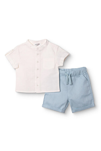 ebebek Hello Baby HelloBaby HelloBaby Erkek Bebek Gömlek-Şort Düğmeli Smart L...