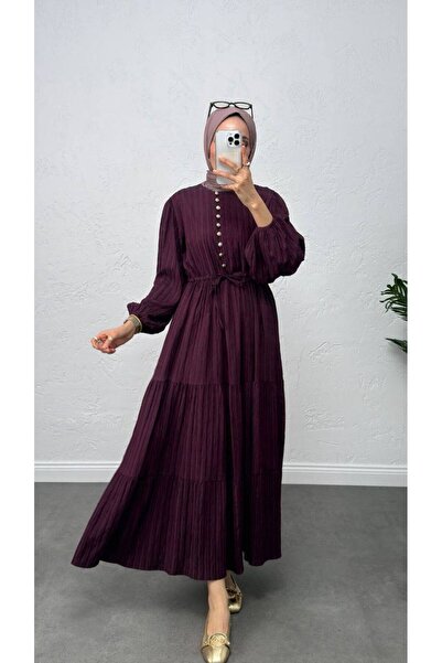 Burcia Hijab Lace Detailed Dress