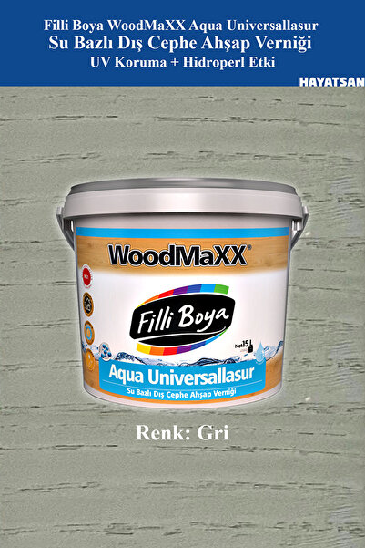 Filli Boya WoodMaXX Aqua Su Bazlı Dış Cephe Ahşap Verniği – UV ve Su Koruma