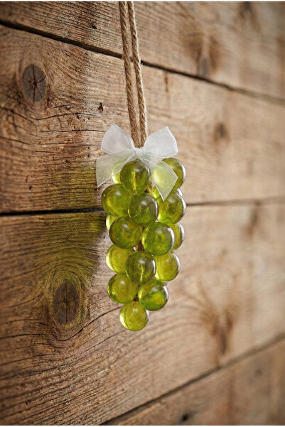 MKC STUDIO Dekoratif Yeşil Üzüm Salkımı Şeklinde Şeffaf Sabun - Asılabilir Ku...