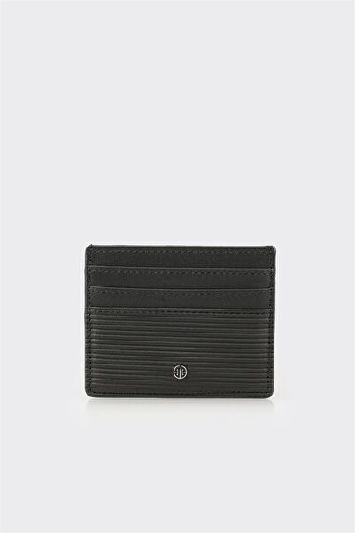 Elle Shoes Siyah Deri Erkek Kartlık