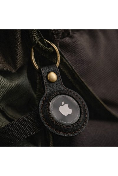 Bakani Leather Genuine Leather Airtag Keychain, Durable, Stylish, and Handmade