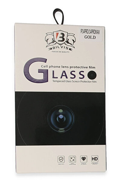 CT STONES عدسة كاميرا Newface iPhone 14 Pro Max Bilvis Titan - ذهبي