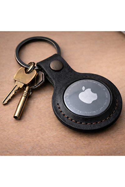 Bakani Leather Genuine Leather Airtag Keychain, Durable, Stylish, and Handmade