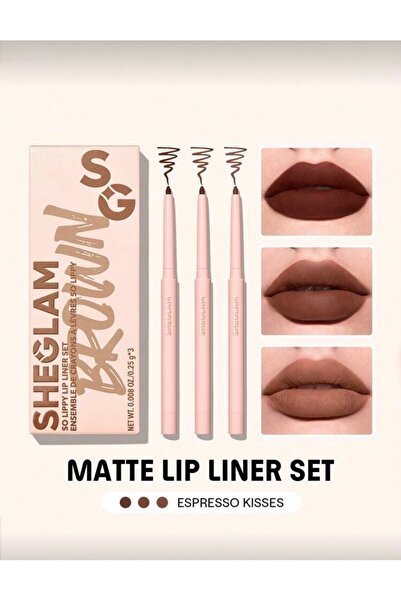 SHEGLAM So Lippy Dudak Kalemi Seti –3’lü Set -Espresso Kisses