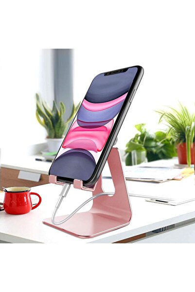 GENERAL Aluminum Cell Phone Stand, Adjustable Phone Holder for Desk