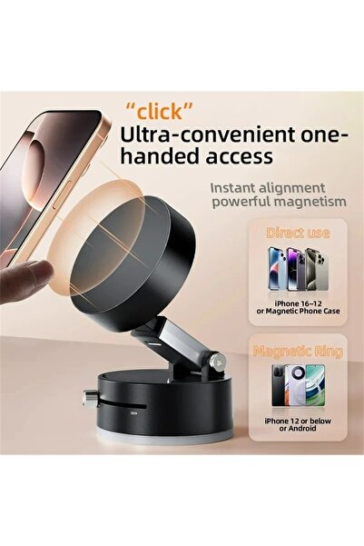 Generic Mobile Phone Vacuum Suction Cup Holder Foldable Desk Stand for iPhone...