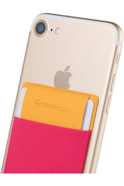 Generic حامل بطاقات آمن من سينجيمورو يُثبّت على ظهر الهاتف، محفظة هاتف محمول ...