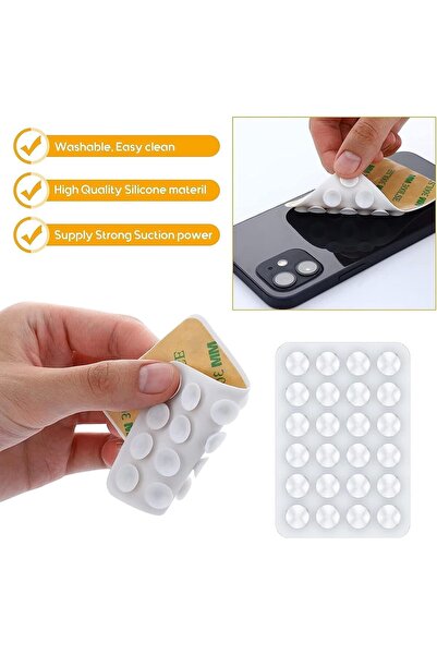 Generic حامل جراب هاتف بالشفط ملحق هاتف لاصق من السيليكون الهواتف