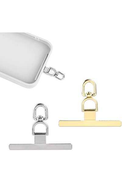 Generic Phone Tether Tabs, 2pcs Rotatable Cell Phone Lanyard Pad Metal Phone ...