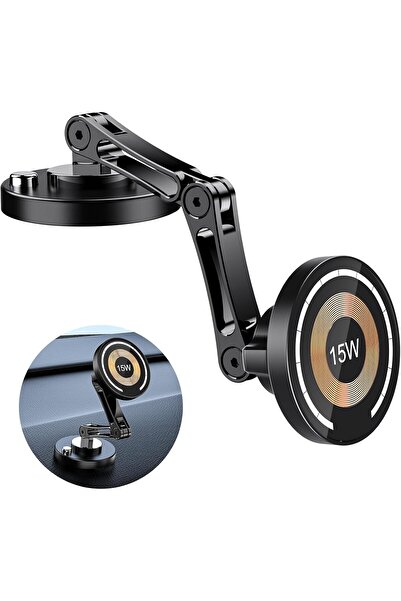 Generic شاحن لاسلكي مغناطيسي من أزوني، حامل سيارة مغناطيسي آمن للشحن السريع ب...