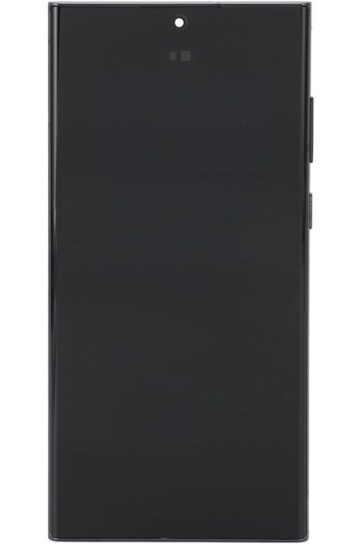 Generic طقم إصلاح شاشة جياوو مع إطار لهاتف S22 ألترا النسخة الأوروبية، شاشة O...