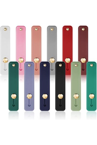 Generic 12 Pcs Phone Grip Strap, Telescopic Finger Strap Bracket, Portable Ki...