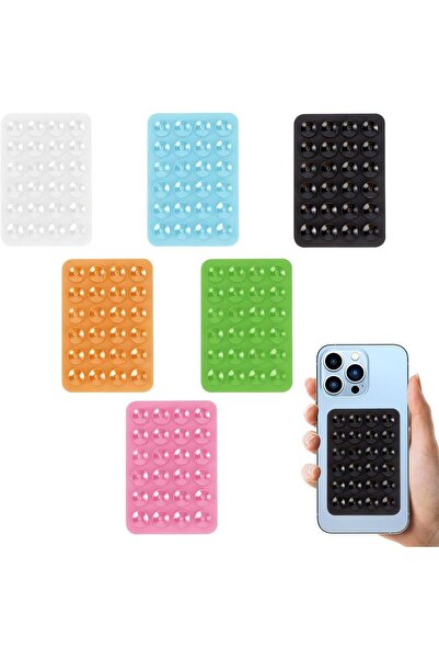 Generic حامل هاتف لاصق من جودرن، 6 قطع، مصنوع من السيليكون المقاوم للانزلاق، ...