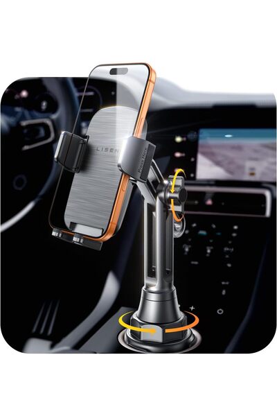 Generic حامل هاتف للسيارة من LISEN، إصدار مطور، قابل للتعديل بزاوية 360 درجة،...