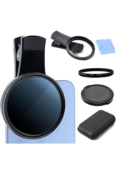 Generic 67MM CPL Filter for Smartphones, Universal Clip-On Polarized Lens wit...