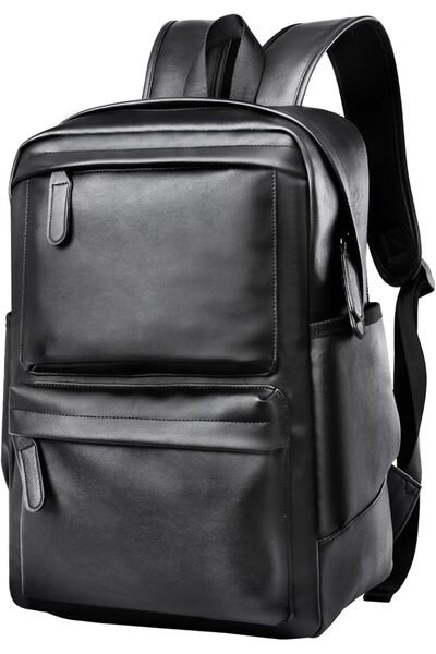 Generic unisex-adult 1 PU leather causl backpack (pack of 1)