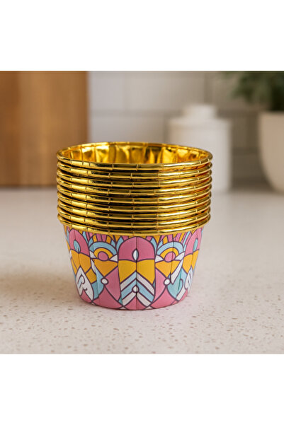 Generic Decorative Paper Cups with Golden Lining