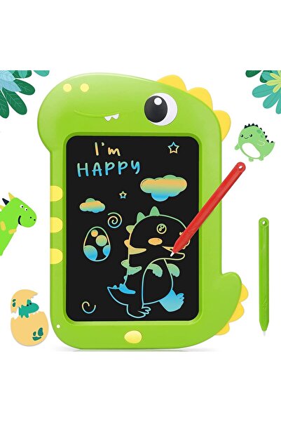 Generic لوحة كتابة LCD ملونة على شكل ديناصور من مومو بير، مقاس 8.5 بوصة