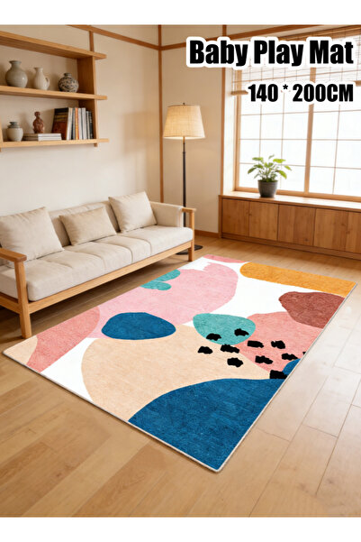 Generic 140 x 200CM Floor Mat Baby Play Mat Crawling Mat Non-Slip Crystal Vel...