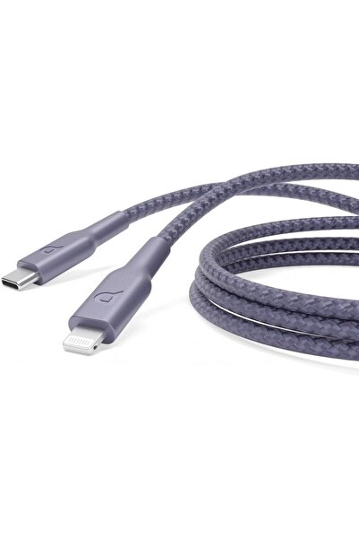 Generic كابل Powerology الجديد المضفر 60 واط من النوع C إلى Lightning، طوله م...