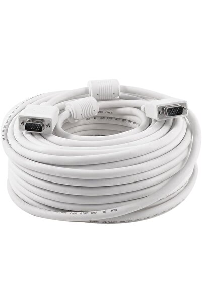 Generic HD VGA Extension Adapter Cable Male to Male M/M 30 Meter Length White...