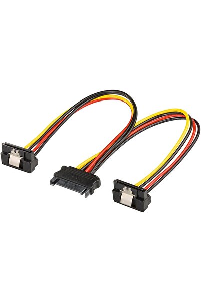 Generic Goobay 95115 PC Y Power Cable/Adapter, SATA 1x Male to 2x Female 90°,...