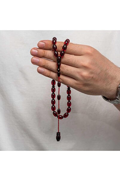 Inure Jewelry سبحة صلاة عنبرية قابلة للضغط