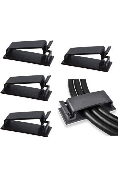 Generic مجموعة مشابك تنظيم الكابلات ذاتية اللصق من SOULWIT، 50 قطعة، منظمات ك...