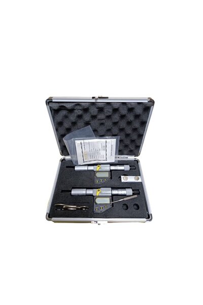 Asimeto İki Ve Üç Nokta Temaslı İç Çap Mikrometre Seti Dijital 50-100mm AS-20...