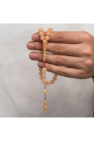 Inure Jewelry Mărgele de rugăciune rotunde de chihlimbar