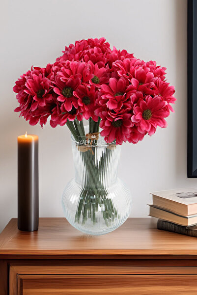 Yapay Çiçek Deposu Buchet artificial de mușețel mai intens, cu 9 ramuri, 30 c...