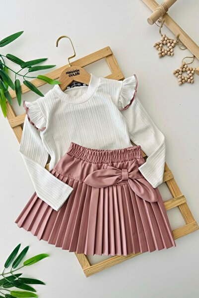 Minigimin Cicileri Miniğimin Cicileri Suni Deri Piliseli Etekli Kız Çocuk 2 l...