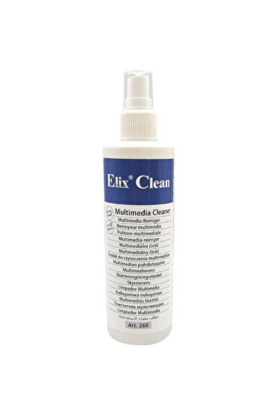 Elix منظف ​​الوسائط المتعددة كلين 250 مل - منظف آمن للشاشات ولوحات المفاتيح ل...