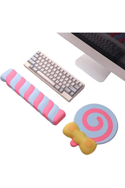 Generic وسادة ماوس على شكل مصاصة من Tazweeq مع دعامة للمعصم، محمولة ومريحة، و...