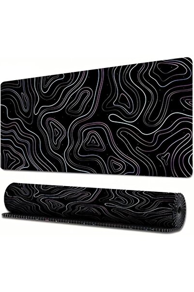 Generic Gaming Mouse Pad, 800x300MM Black Keyboard Mouse Pad Large Non-Slip R...