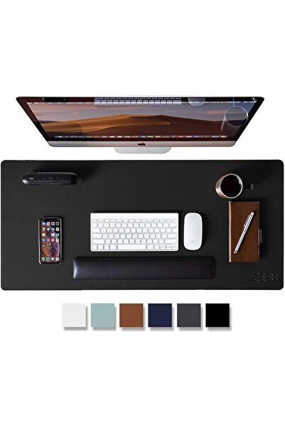 Generic واقي سطح المكتب الجلدي - وسادة ماوس، حصيرة مكتب، وسادة مكتب من جلد ال...