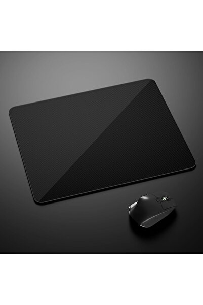 Generic لوحة ماوس للألعاب من الزجاج المقوى - كبيرة 350 × 300 مم، سطح غير لامع...