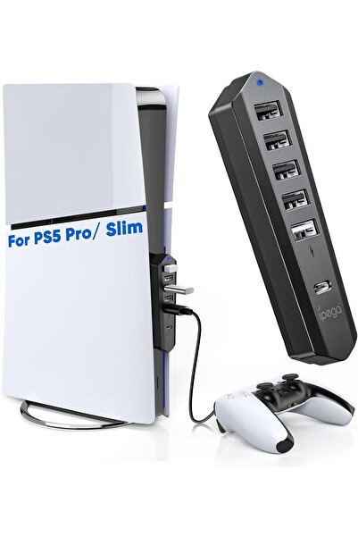 Generic 6 Ports USB Hub for PS5 PRO/PS5 Slim Disc＆Digital New Console, High-S...