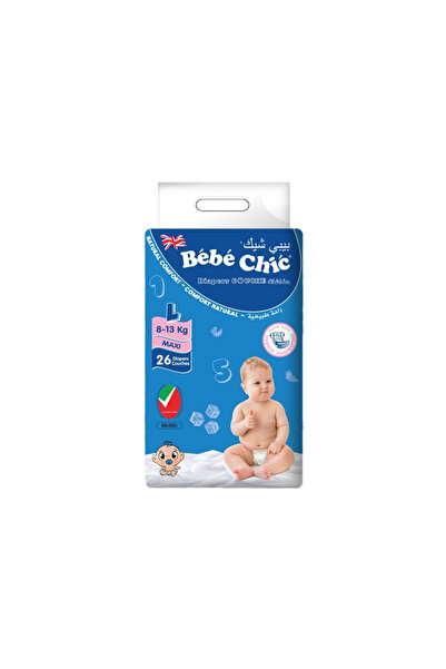 Bebe Chic Baby Diapers Large (L) 26 Pcs – Soft Comfort & Reliable Absorbency