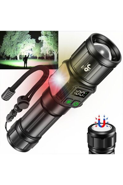 xenomo Lanterna tactica LED Xenomo® LUMITREK, 10.000 lumeni, 9 moduri, reinca...